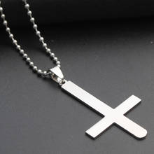 30pc Stainless Steel Handstand Reverse Cross blessing Necklace simple Religion Christian Jesus Faith lucky Necklace jewelry 2024 - buy cheap
