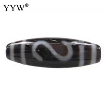 2021 New Arrival Hot Sale Natural Tibetan Dzi Beads Fashion Jewelry Accessories Oval Beads S Hook 38x12mm Hole 2.5mm Sold By Pc 2024 - buy cheap