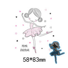 New Prima ballerina Cutting Dies Stencil DIY Scrapbooking Photo Album Embossing Decorative Paper Card Craft 58*83mm 2024 - buy cheap