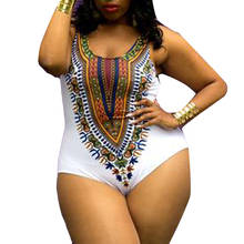 Dashiki Appeal Curve African Women Jumpsuit Printing Bikini Push-Up Swimwears Tankinis Set