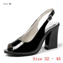Peep Toe Women High Heel Shoes Slingbacks Woman Summer High Heels Sandals Pumps Small Plus Size 32 33 - 40 41 42 43 44 45 2024 - buy cheap