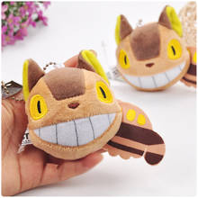 1PCS Anime cute Totoro Cat Soft Stuffed Plush Toys Small Cartoon Keyring Key Holder Bag Xmas Gift plush Keychain Pendant Doll 2024 - buy cheap