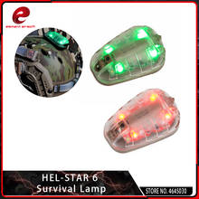 Element Airsoft Heli-Star-luz verde e IR, luz roja e IR con cinta mágica, casco táctico, lámparas de supervivencia impermeables, 6 señales 2024 - compra barato