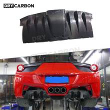 For Ferrari 458 2011-2014 Rear Lip Diffuser Carbon Fiber / FRP Bumper Fins Shark Diffuser Spoiler Car Styling 2024 - buy cheap