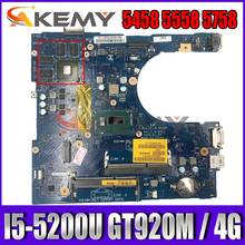 Akemy абсолютно новый I5-5200U 920 м/4 ГБ для Dell INSPIRON 5458 5558 5758 Материнская плата ноутбука LA-B843P CN-0149M4 149M4 материнская плата 2024 - купить недорого