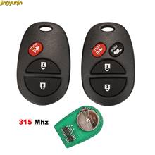 Jingyuqin Remote Car Key Control 315Mhz For Toyota Tacoma HIGHLANDER SEQUOIA Sienna Tundra 3/4 Buttons Fob 2024 - buy cheap