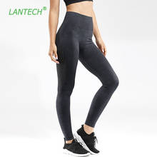 LANTECH Sports Pants Gym Leggings Yoga Seamless Pants Frosted Retro Stretchy High Waist Fitness Leggings Running Pants Women 2024 - buy cheap