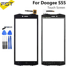 Panel táctil negro de 5,5 pulgadas para Doogee S55, Sensor de Digitalizador de pantalla táctil, lente de cristal exterior frontal sin LCD S55 Lite, Sensor táctil 2024 - compra barato