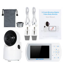 2020 monitor do bebê 3.5 lcd lcd lcd com 4 canções de ninar visão noturna 2-way falar monitoramento de temperatura zoom em monitores de vídeo digital do bebê 2024 - compre barato