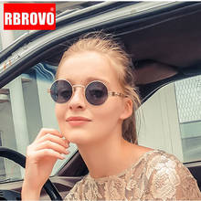 RBROVO 2021 Retro Steampunk Sunglasses Women Round High Quality Metal Sun Glasses for Women Vintage Brand Gafas De Sol Mujer 2024 - buy cheap