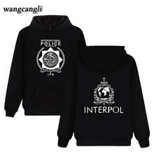 International Police Hoodies Men Coat Cool Thicken Winter Interpol Sweatshirt Pullover 2024 - buy cheap