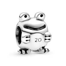 2020 New 20th Frog Charms 925 Sterling Silver Beads for Jewelry Making Brand Logo Charm Beads Fit Charm Bracelet DIY Kralen 2024 - buy cheap