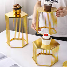 Soporte para cupcakes de color dorado, 1 unidad, soporte para florero pequeño, soporte para exhibición de Joyas, soporte para pasteles 2024 - compra barato