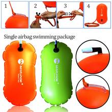 Swim Buoy Open Water Swimming Tow Float Dry Bag Double Air Bag with Waist Belt for Kayakers and Triathletes 2024 - buy cheap