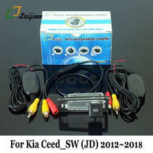 Камера заднего вида для Kia Ceed Sportswagon JD 2012 ~ 2018 / RCA AUX интерфейс HD ночное видение беспроводная автомобильная камера заднего вида 2024 - купить недорого
