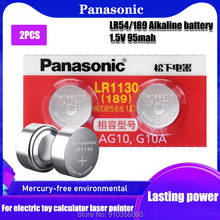 2pc 1.55v Panasonic AG10 LR1130 389 SR1130 Button Batteries 189 LR54 Cell Coin Alkaline Battery SR54 389 189 For Watch Computers 2024 - buy cheap
