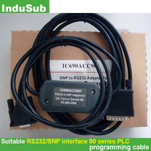 Cable adaptador de programación IC690ACC901 SNP a RS232 para 90 Series PLC de 15 pines y 9 pines 2024 - compra barato