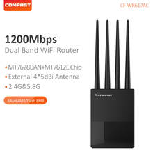 Comfast 1200Mbps Home  2.4G&5G Gigabit Dual-Band Wifi router dual band   2*5dbi Antenna Wireless Router CF-WR617AC 2024 - buy cheap