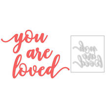 2020 New English Sentiment Words you are loved Metal Cutting Dies For DIY Decoration Greeting Card Scrapbooking Making No Stamps 2024 - buy cheap