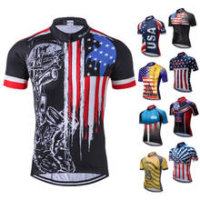 USA Pro Team Cycling Jersey Men Summer 2022 Mountain Bike Jersey Shirt Apparel Racing Sport MTB Biking Tops Maillot Ciclismo 2024 - buy cheap