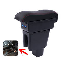 For Honda Brio armrest box USB Charging heighten Double layer central Store content cup holder ashtray accessories 14-18 2024 - buy cheap
