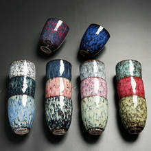 Copo de cerâmica estilo japonês copo colorido único grande jianzhan esmalte mestre 250ml 2024 - compre barato