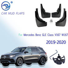 Set Mud Flaps For Mercedes Benz GLE Class W167 V167 2019 2020 Mudflaps Splash Guards Front Rear Mudguards 2024 - buy cheap