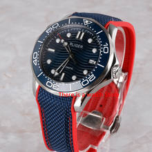 Bliger 41mm Automatic Mechanical Men Watch Luxury Brand Rubber Strap Luminous Waterproof Military Calendar Wristwatch Men 2024 - buy cheap