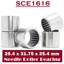 SCE1616 Bearing 25.4*31.75*25.4 mm ( 5 PCS ) Drawn Cup needle Roller Bearings B1616 BA1616Z SCE 1616 Bearing 2024 - buy cheap