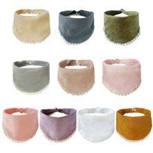 Baby Infants Feeding Bibs Soft Pure Cotton Bandana Saliva Towel Toddler Triangle Drool Scarf Newborn Burp Cloth Shower Gifts 2024 - buy cheap