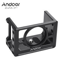 Andoer Metal Camera Cage Compatible with SONY RX100 VI VII Cameras Mount Protective Case with 1/4 Inch Screws Cold Shoe 2024 - buy cheap