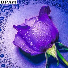 Diamond Painting Full Square/Round Drill The Purple Rose 5D Daimond Painting Embroidery Cross Stitch Kit Mosaic Rhinestone Y047 2024 - buy cheap