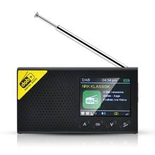 Rádio recarregável portátil do receptor do dab/dab + e de fm do rádio de bluetooth digital 2024 - compre barato