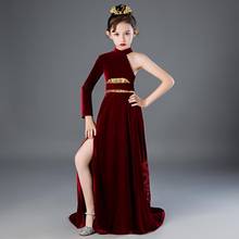 New Children Sexy Sequines Catwalk Princess Evening Gown Wedding Birthday Party Dress For Girls Vestidos Costume L616 2024 - buy cheap