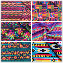 1/2Yard Aztec Geometric Bullet Textured Liverpool Polyester Fabric Patchwork Tissue Kids Home Textile for Sewing Doll Fabric 2024 - buy cheap