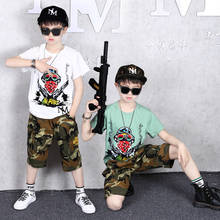 4-14 Years Summer Boy Clothing Set 2021 New Fashion Casual Active T-shirt+ Pant Kid Children Boy Teenager Clothing 2024 - buy cheap