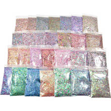 50g/Bag Galaxy Holographic Nail Glitter Sequins Laser  Nail Sequins Paillettes Pigment Powder Nail Art Decorations Flakes #EF156 2024 - buy cheap