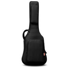 Calidad Superior 40/41 pulgadas hombros gruesos bolsa de guitarra acústica impermeable Oxford tela guitarra mochila viaje guitarra caso QB14 2024 - compra barato
