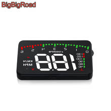 BigBigRoad Car Hud Display OverSpeed Warning Windshield Projector For Fiat Viaggio S Ottimo Freemont 500X Doblo Panda Aegea 2024 - buy cheap