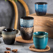 Vajilla de cerámica pintada a mano japonesa, taza de té especial para restaurante, copa de vino pequeña retro Para el hogar 2024 - compra barato