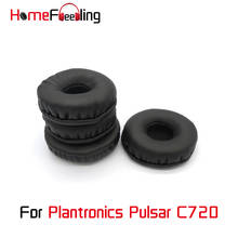 Homefeeling-almohadillas para los oídos para Plantronics Pulsar C720, almohadillas redondas universales de cuero, cojines para los oídos 2024 - compra barato