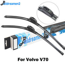 Buildreamen2 Car Wiper Blade Frameless Windscreen Rubber Wiper For Volvo V70 1997-2016 2024 - buy cheap
