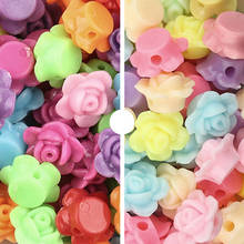 50pcs/lot Acrylic Beads Loose Flower Spacer Beads For Handmade DIY Necklace Bracelet Jewelry Making Supplies Wholesale 2024 - buy cheap