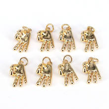 10Pcs, Gold Color Ok Gesture Charm, Jewelry Supplies, Jewelry Making Earring Bracelet Necklace Charm 2024 - buy cheap