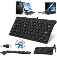 Mini Slim Keyboard Responsive 78 Key USB Wired Compact Portable Thin Keyboard For Desktop Laptop Mac PC Wired Keyboard Teclado 2024 - buy cheap