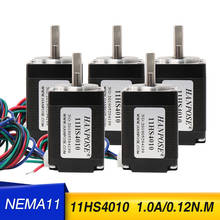 5PCS mini motor 11HS4010 NEMA11 Stepper Motor 0.12N.m 4 wires for new CNC router 1.8 Degree  For 3D Printer Monitor Equipment 2024 - buy cheap