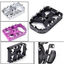 Motorcycle CNC Large MX Foot Pegs Footrest 1PC Brake Pedal Pad Cover For Harley Touring Dyna Fatboy Softail FLHR FLHT 2024 - buy cheap