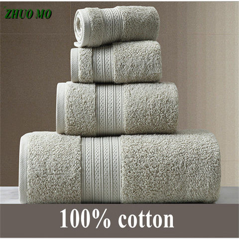 ZHUO MO 150*80 см 100% пакистанское хлопковое банное полотенце супер впитывающее махровое банное полотенце для лица большое утолщенное взрослое полотенце для ванной комнаты s 2022 - купить недорого