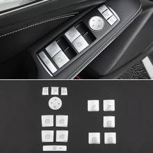 14pcs Car Window Glass Lift Button Sticker For Mercedes Benz B C E Gla Cla Glk Gl Ml Gle Class For  Mercedes Benzaccessories 2024 - buy cheap