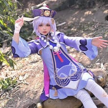 Hot Game Genshin Impact cosplay Zombie QIqi cute lolita cosplay costume sets have hat QIqi Clothing Sets 2024 - buy cheap